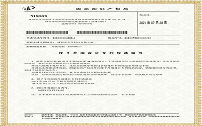 Good news ! Utility Patent